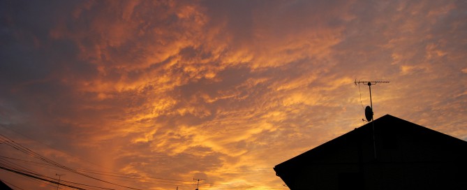 宮の内夕陽_